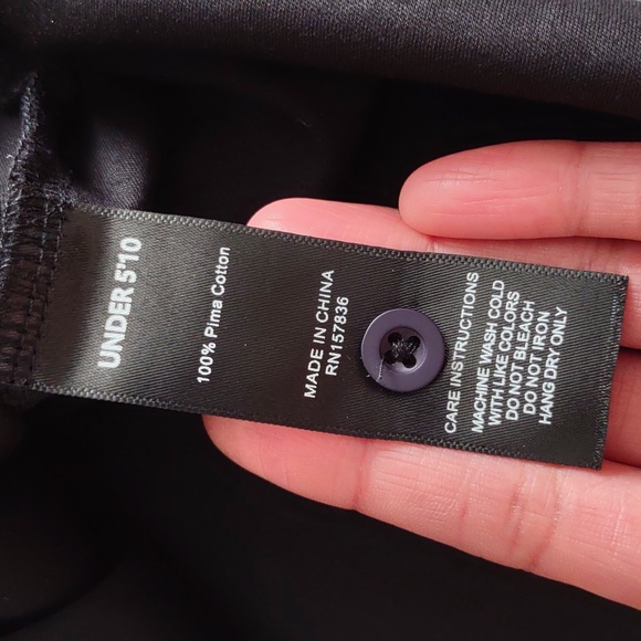 Under 5'10 Large Black 100% Pima Cotton Short Sleeve Polo Shirt - Picture 12 of 12